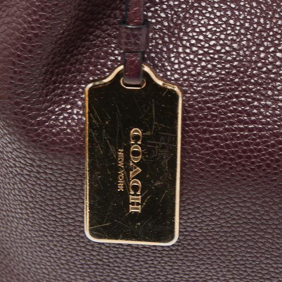 COACH Plum Leather Turnlock Edie Shoulder Bag - Picture 5 of 8